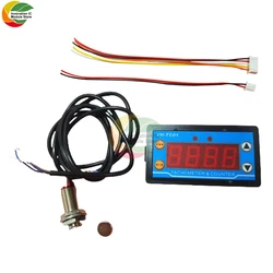 DC9-24V 4 Digital Tachometer High-Precision LED Digital Speed Meter and Hall Proximity Switch Sensor YH-TC01