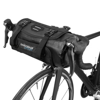 SAHOO Bicycle Bag Waterproof Cycle Mountain Road Bike Front Frame Handlebar Pannier Dry Bag w Roll Top Closure 3L-7L Adjustable