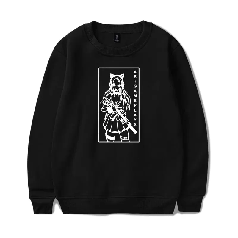 

2024 arigameplays vintage 90s merch sweatshirt men women print Ari gameplays pullover unisex Harajuku casual clothing