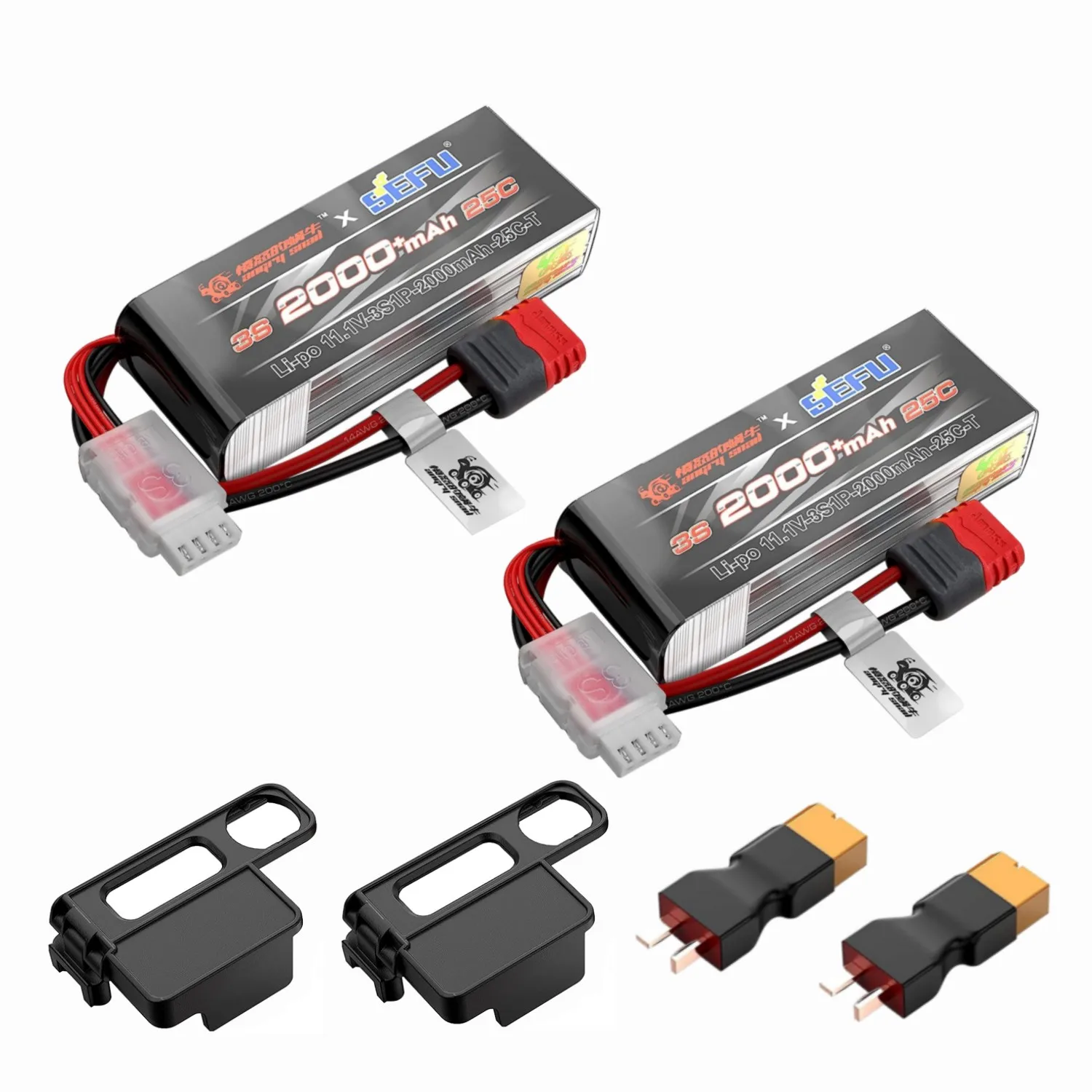 

2PCS 3S 11.1V 25C 2000mAh Battery With T-Plug For MJX H16E H16P H16PL H16BM H16DR H16GT 14301 JC16EP M161 RC Car Upgrade Battery