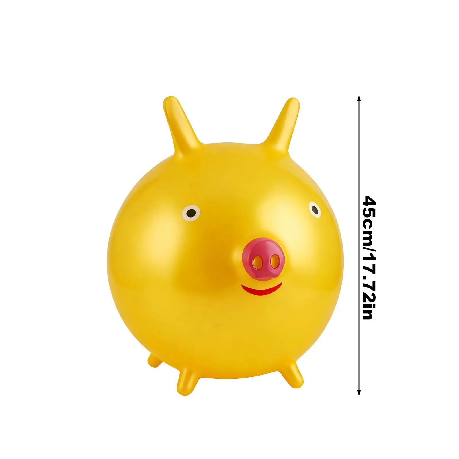 Bola quicando inflável passeio em brinquedo engrossado pvc dos desenhos animados animal orelha design equitação brinquedos de salto para crianças bebê jogar brinquedo