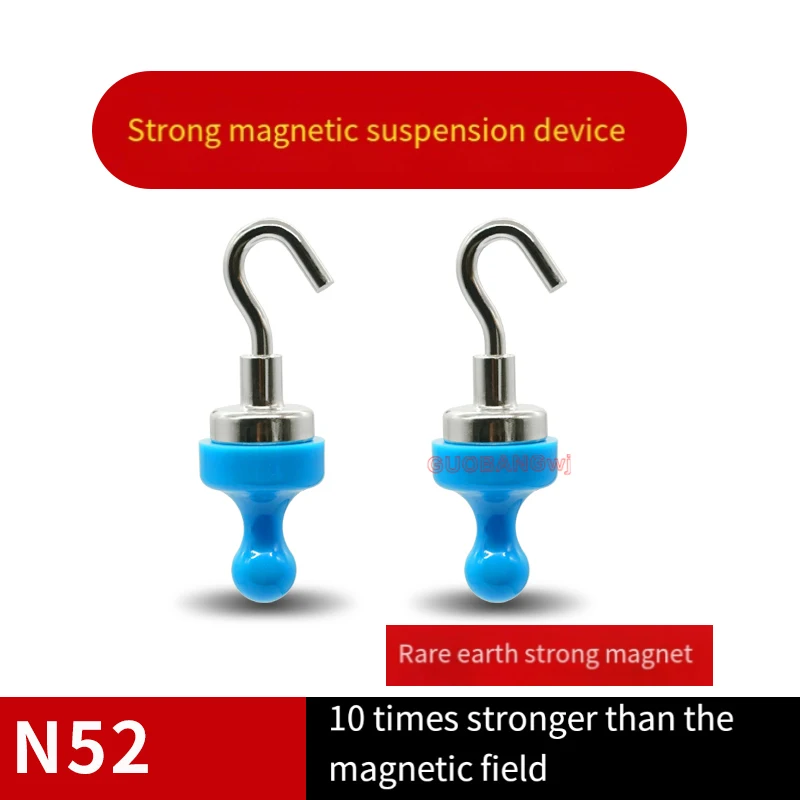 Heavy Duty Magnetic Hooks-Strong Magnet for Camping Light,Car Awning,Tent,Magnetic Rope Holder,360°Rotatable Rustproof