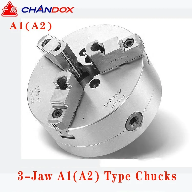 Taiwan Brand CHANDOX 3-Jaw A1(A2) Type Chucks A15-08 A16-08 A16-10 A211-20