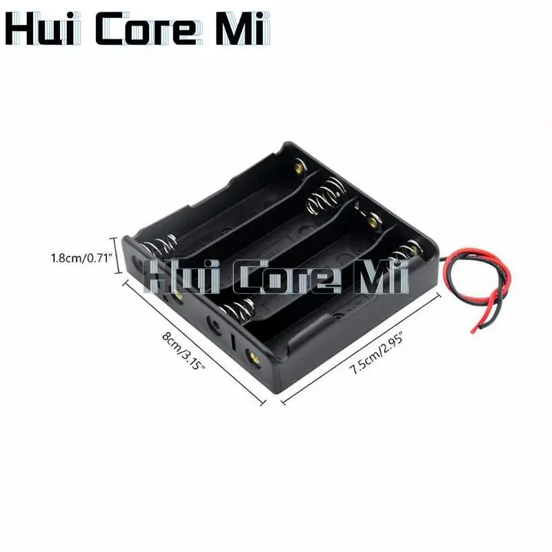 Hot Sell1X 2X 3X 4X 18650 Battery Holder Storage Box Case 1 2 3 4 Slot Battery Container With Wire Lead For Arduino DIY KIT