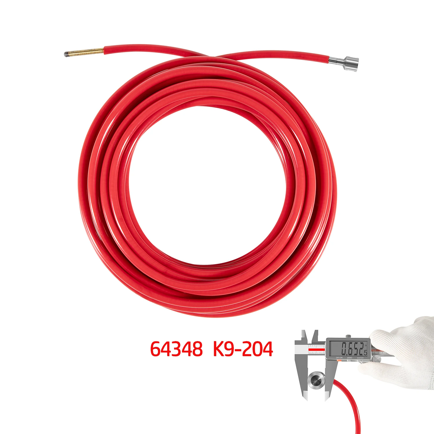 

For Ridgid K9-204 Flexshaft 5/16" (8mm) Cable Assembly 64348 with Sheath & Coupling, Drain Cleaning Machine, 70 ft. Long