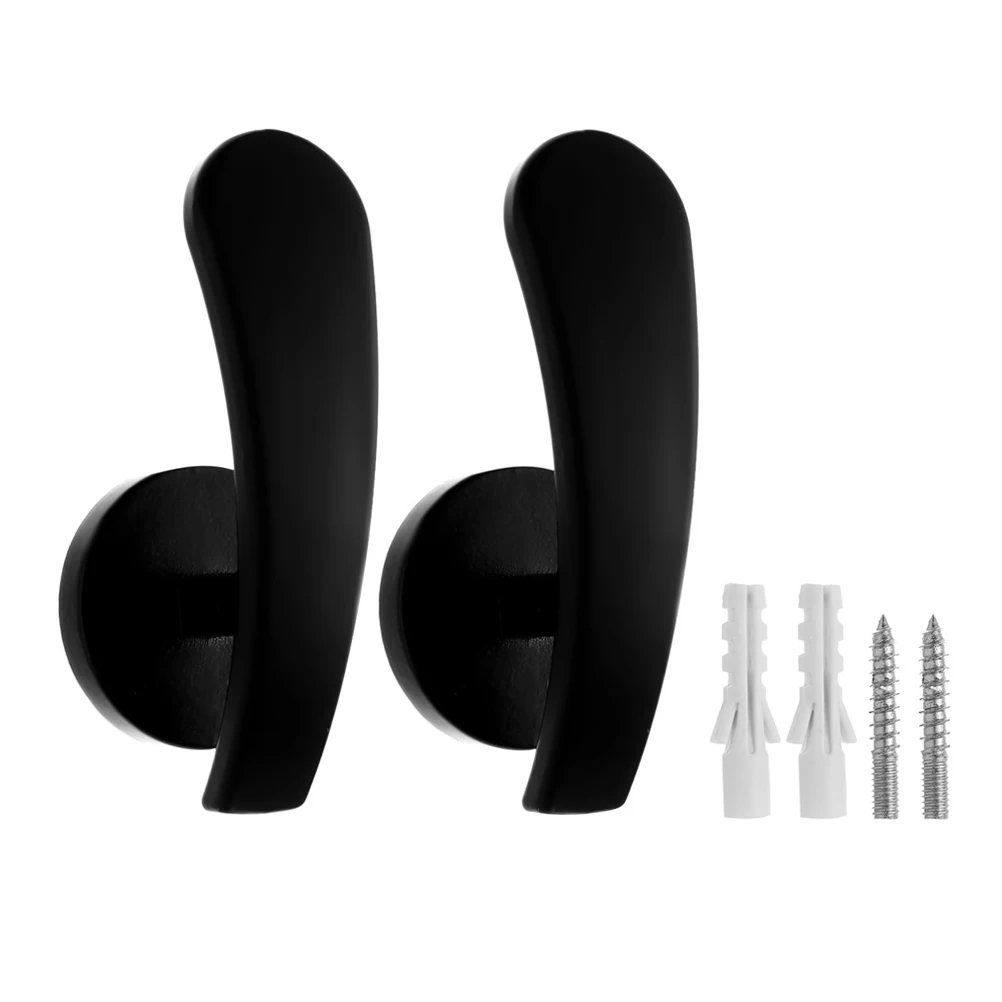 

2pcs Curtain Hooks Silver Black Wall Drapery Holder Tie Back Hooks for Drapes Lace up Clips Zinc Alloy Easy Install