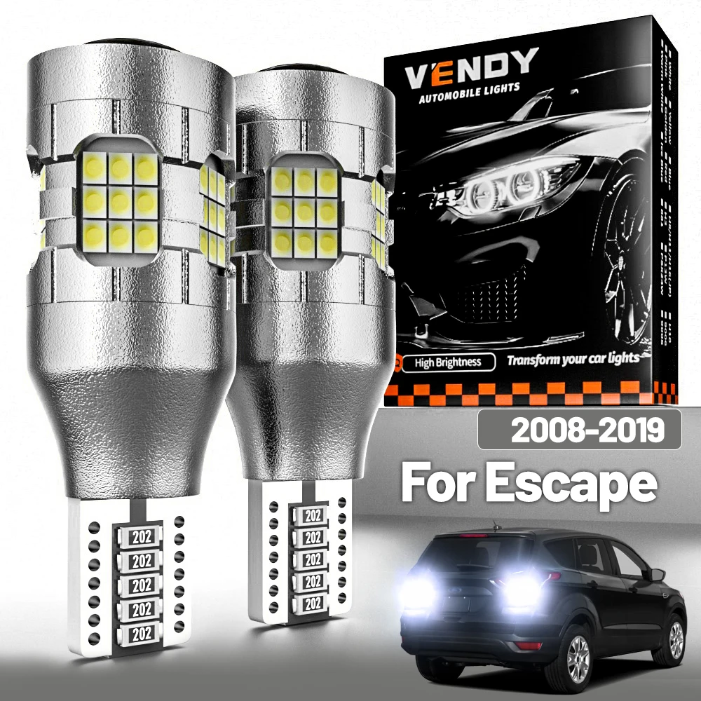 

2 шт. светодиодный фонарь заднего хода для Ford Escape 2008-2019, резервная лампа 2009 2010 2011 2012 2013 2014 2015 2016 2017 Canbus, аксессуары