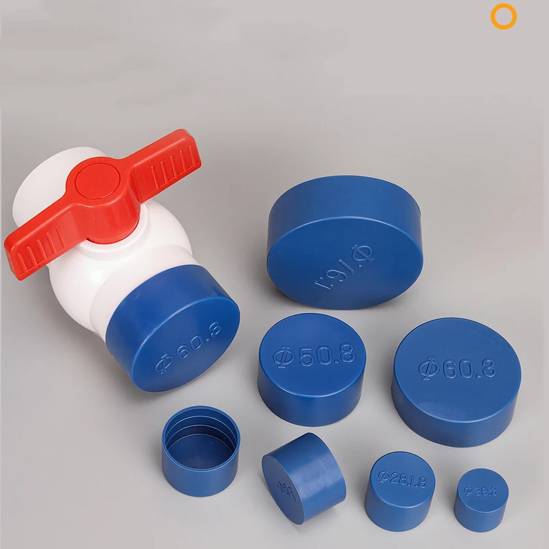 Blue Plastic Dust Cover Steel Pipe PlugRound Pipe Protective Sleeve Plastic Impact-Resistant Sleeve Cap