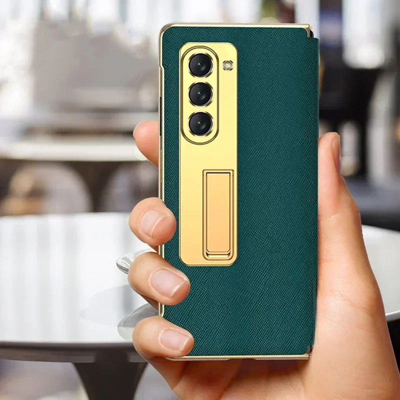 

Luxury Protective Leather Case for Samsung Galaxy Z Fold 5 4 3 5G Seismic Protection Phone High End Business Case
