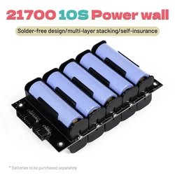 BMS 10S 36V 25A/50A 21700 Battery Charging Box - DIY UPS Power Bank Storage Case with Unlimited Layer Capacity for Power Wall