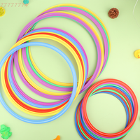 10Pcs Portable Outdoor Sport Lattice Jump Rings for Football Soccer Speed Agility Training Funny Physical Exercise Equipment