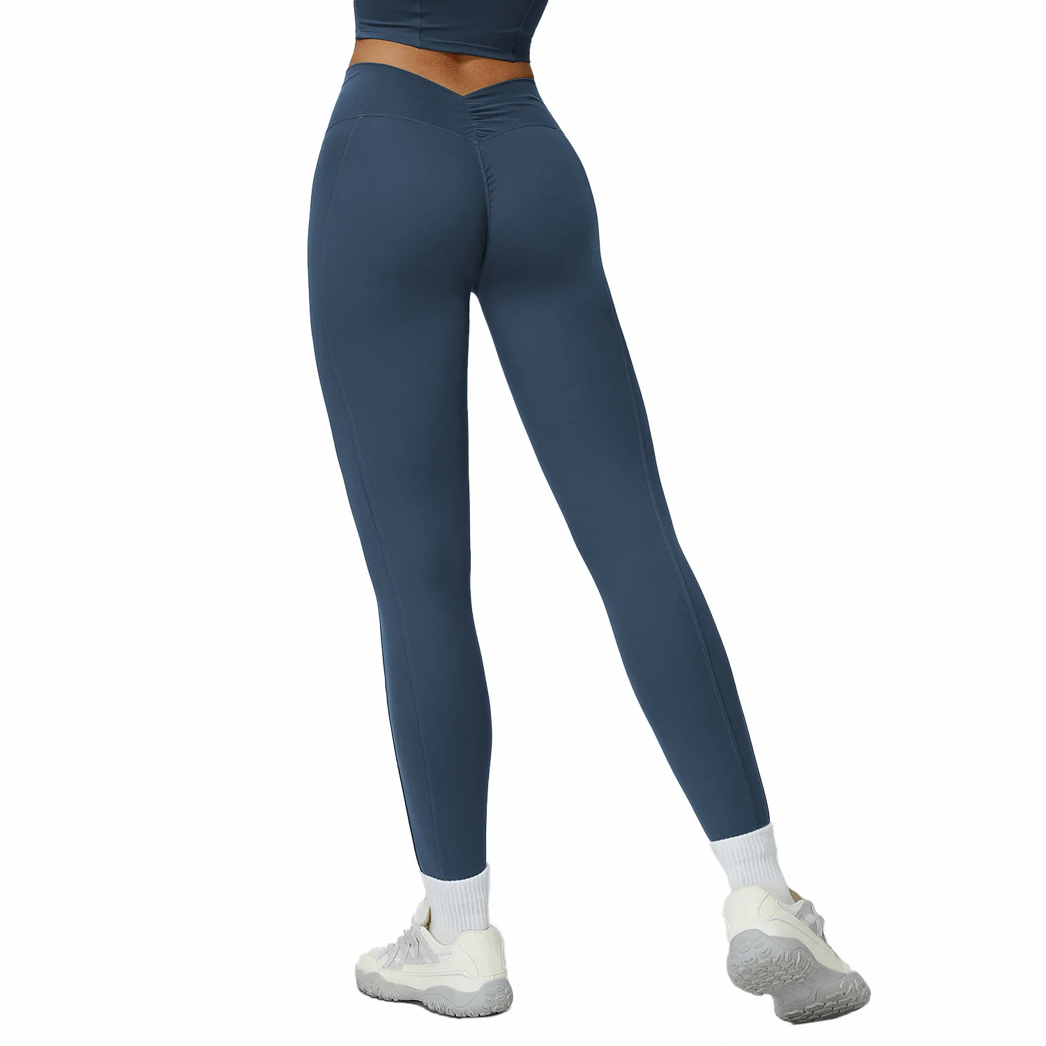 

Maxdutti Shaved Yoga Pants, High Waisted Pleated Tight Pants, Women's Outdoor Running And Fitness Clothing Women's Pants