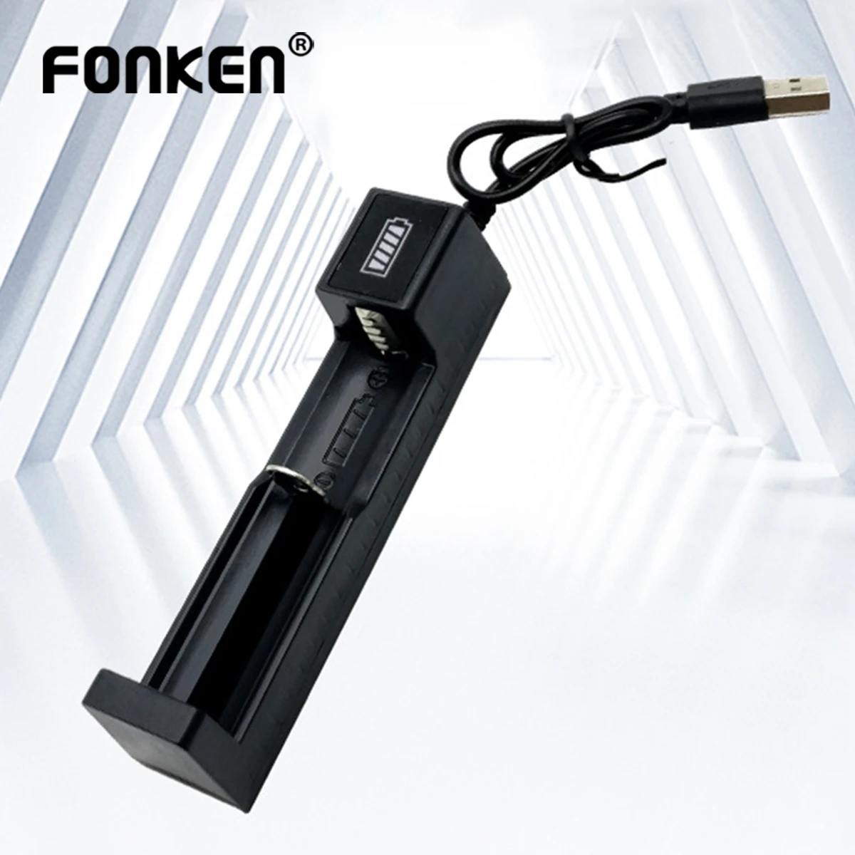 Universal USB Smart Single Slot Charger Lithium Battery Charger Multi Functional Lithium Battery Stand Charge 18650 Charger