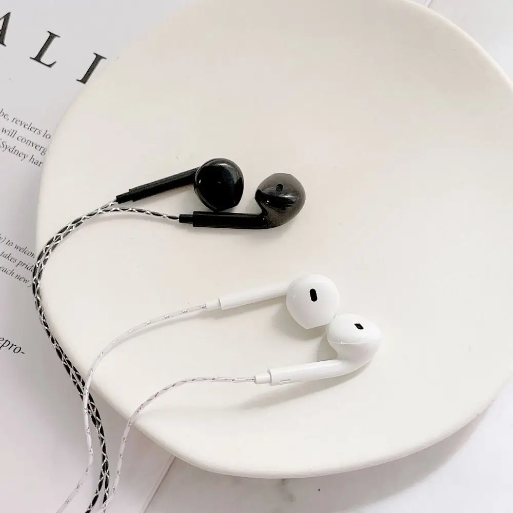 1Pcs 2m/3m Cable Length Headset 3.5mm Anchor Computer Game Live Sound Card Monitoring Recording Bass Earplugs Headset