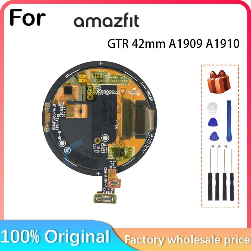 For Amazfit GTR 42mm A1909 A1910 Smart Watch LCD Display + Touch Panel Digitizer For Amazfit GTR 42mm A1909 A1910 Amoled Display