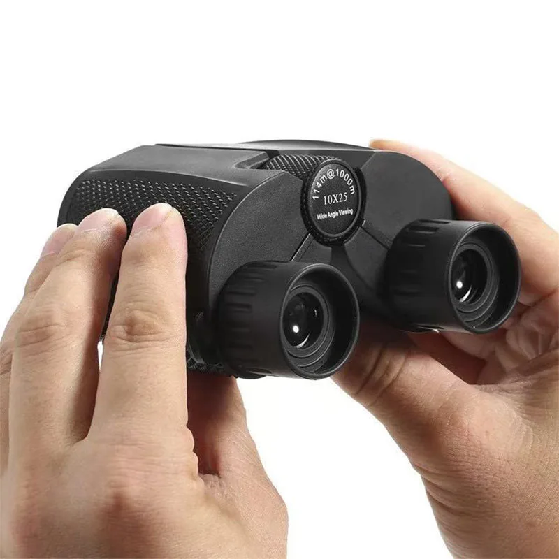 10x25 Low Light Night Vision Binoculars - Compact HD High Power for Hiking Concerts & Outdoor