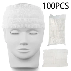 200/100PCS Disposable Stretch Non-Woven Headband Women Girls SPA Salon Makeup Hotel Wide Hairband Travel Portable Turban