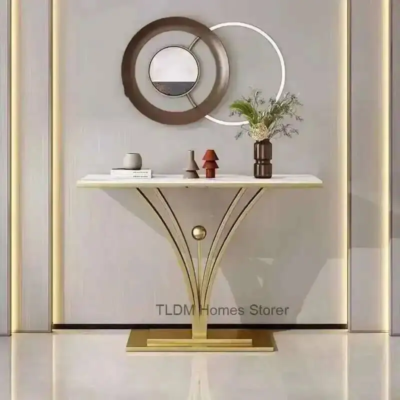 

Art Design Wall Light Decoration Corner Luxury Table European Simple Console Tables living room Furniture Entrance Console Table