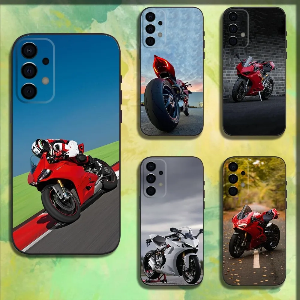 Motorcycle D-Ducaties Bike Phone Case For Samsung Galaxy A13,A21s,A22,A31,A32,A52,A53,A71,A80,A91 Soft Black Cover