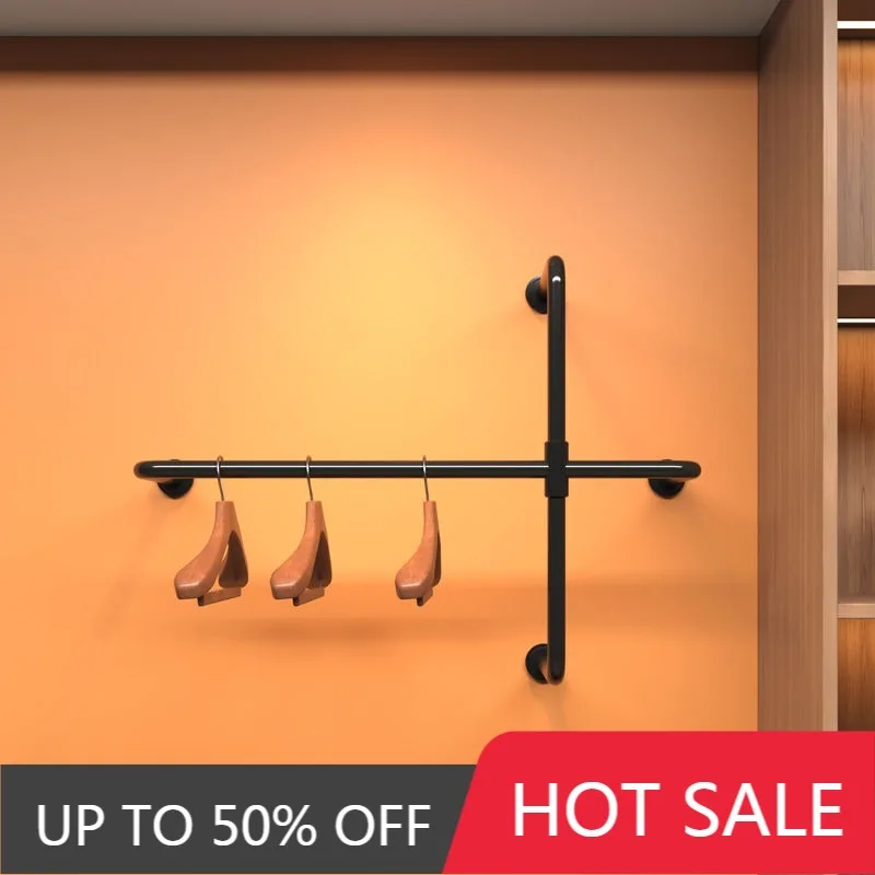 Aesthetic Nordic Coat Racks Corner Wall Metal Modular Clothes Hangers Multifunctional Shelf Storage Coat Hat Rack Furnitures