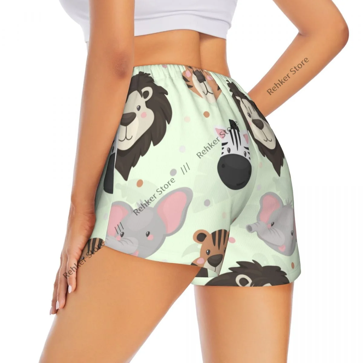 شورت اليوغا للنساء، شورت اللياقة البدنية، شورت رياضي للجري، شورت رياضي سريع الجفاف مع جيب