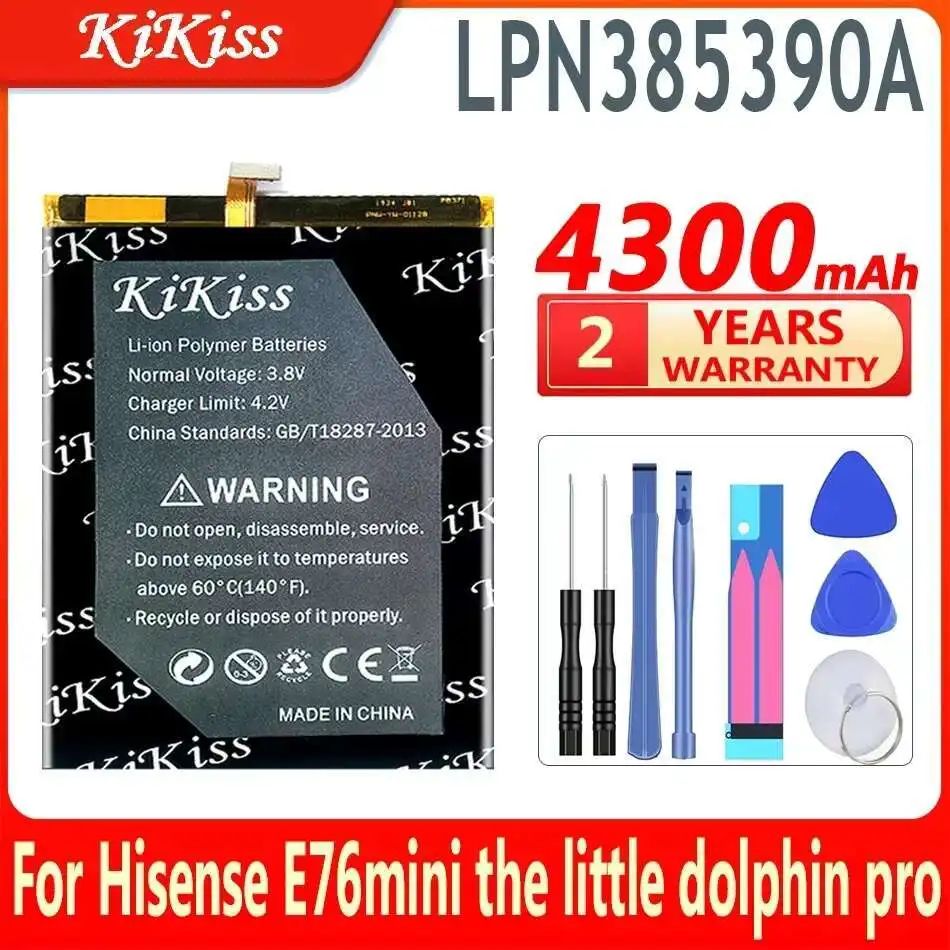 

Замена премиум-класса для Hisense E76mini E76 Mini The Little Dolphin Pro, аккумулятор для мобильного телефона LPN385390A, долговечный, 4300 мАч