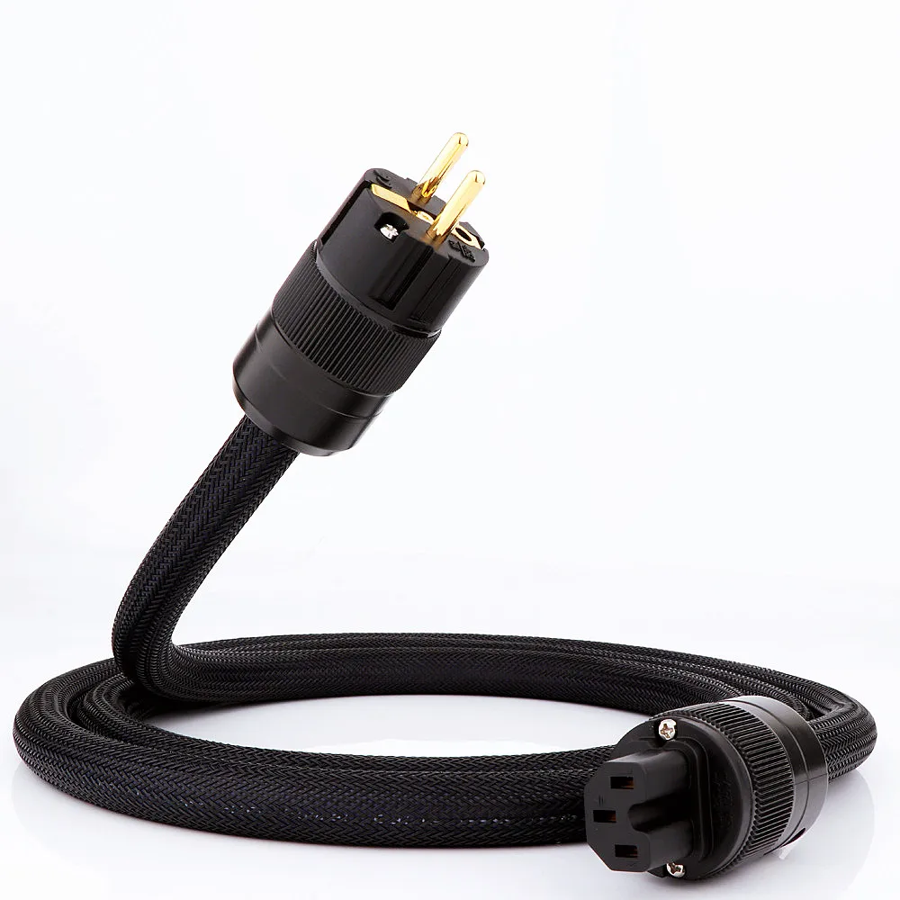 

Кабель питания QINCROWN FP3TS20 Blue Ribbon OCC из монокристаллической меди, Hi-Fi, европейский стандарт, для усилителей (EU)