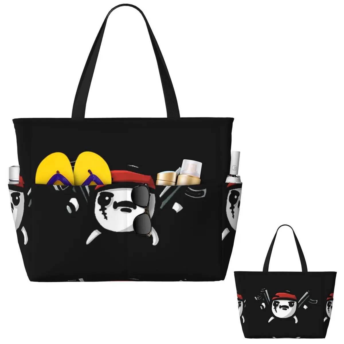 

Brotato Potato Beach Tote Bag Sport Gym Yoga Duffle Large Tote Bag Women Travel Bag Fitness bag