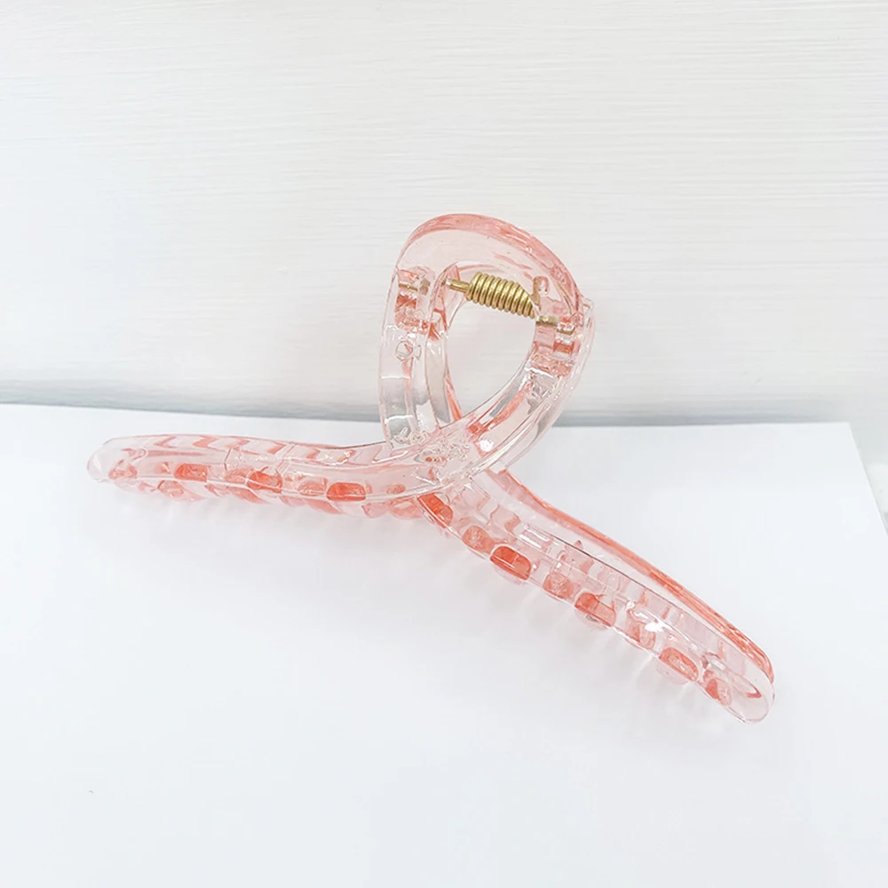 Cross Bathing Fashion Transparent Acrylic Women Crab Clips Hair Clips Hair Claws Hair Accessories