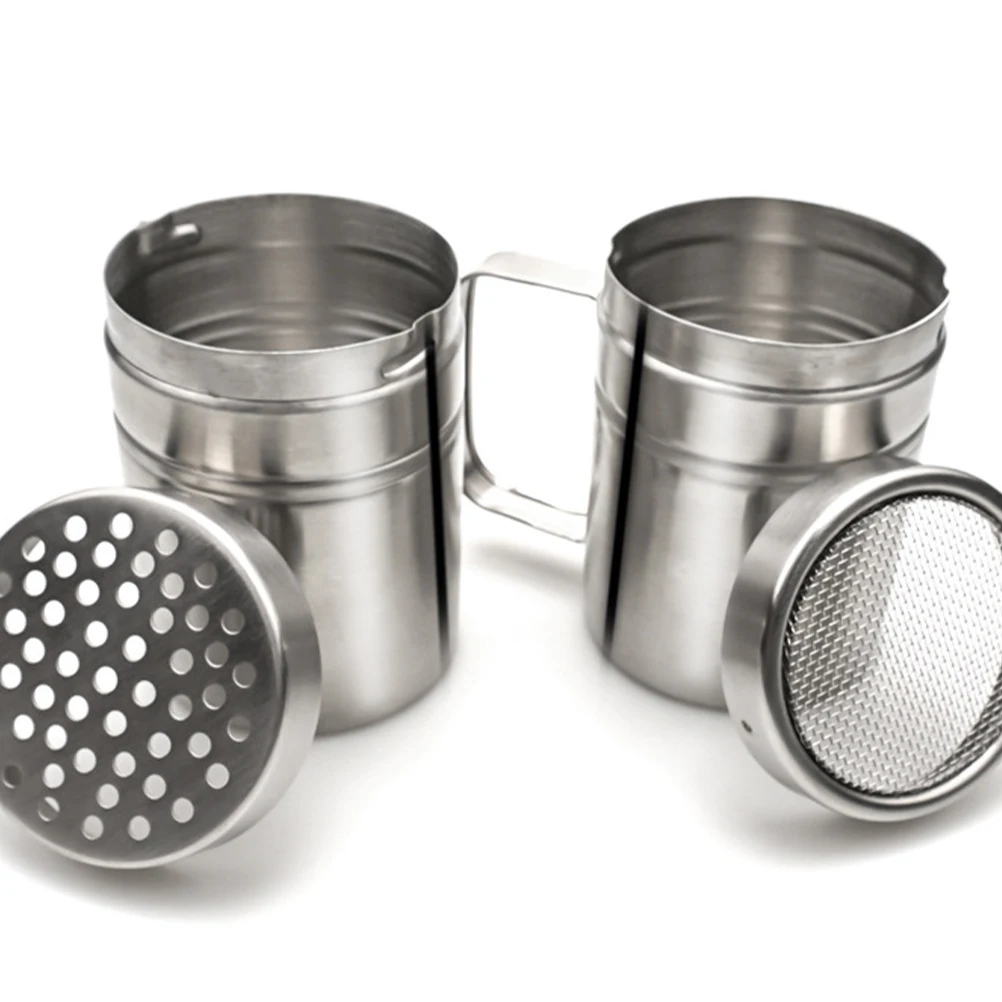 

Seasoning Can Spice Jar Stainless Steel Kitchen Storage Wide Opening Anti Rust Suitable Salt Sugar Herbs Powder