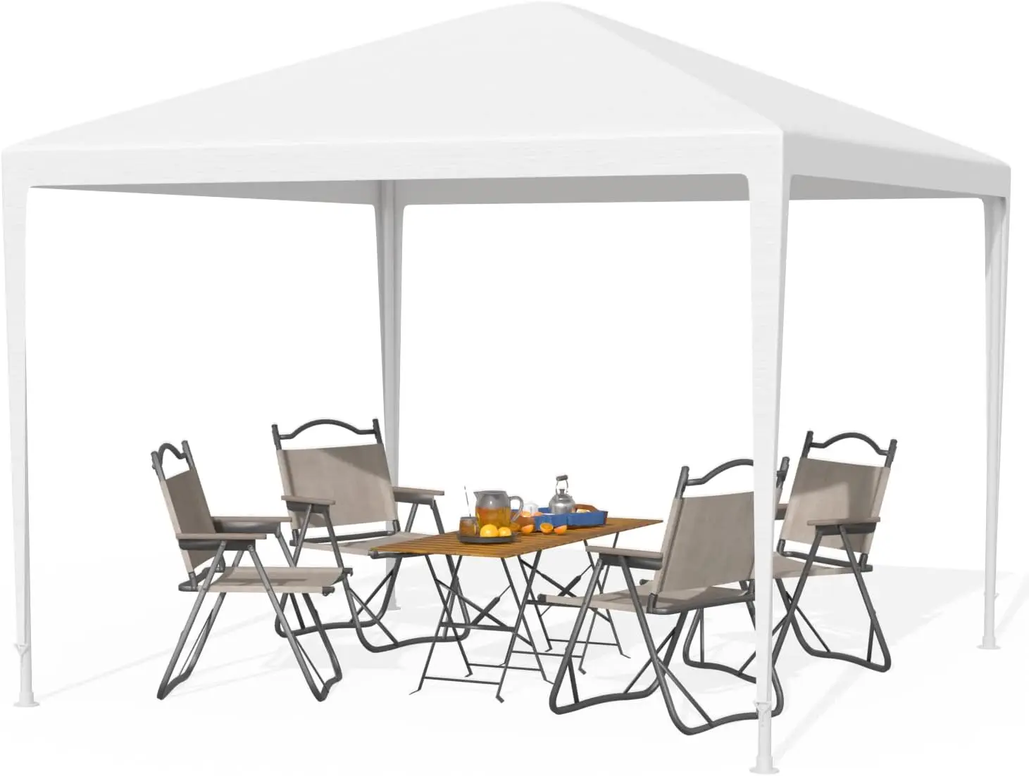 Gazebo 10x10 Impermeable, Carpa para Patio, Carpa para Fiestas, Bodas, Barbacoas y Eventos
