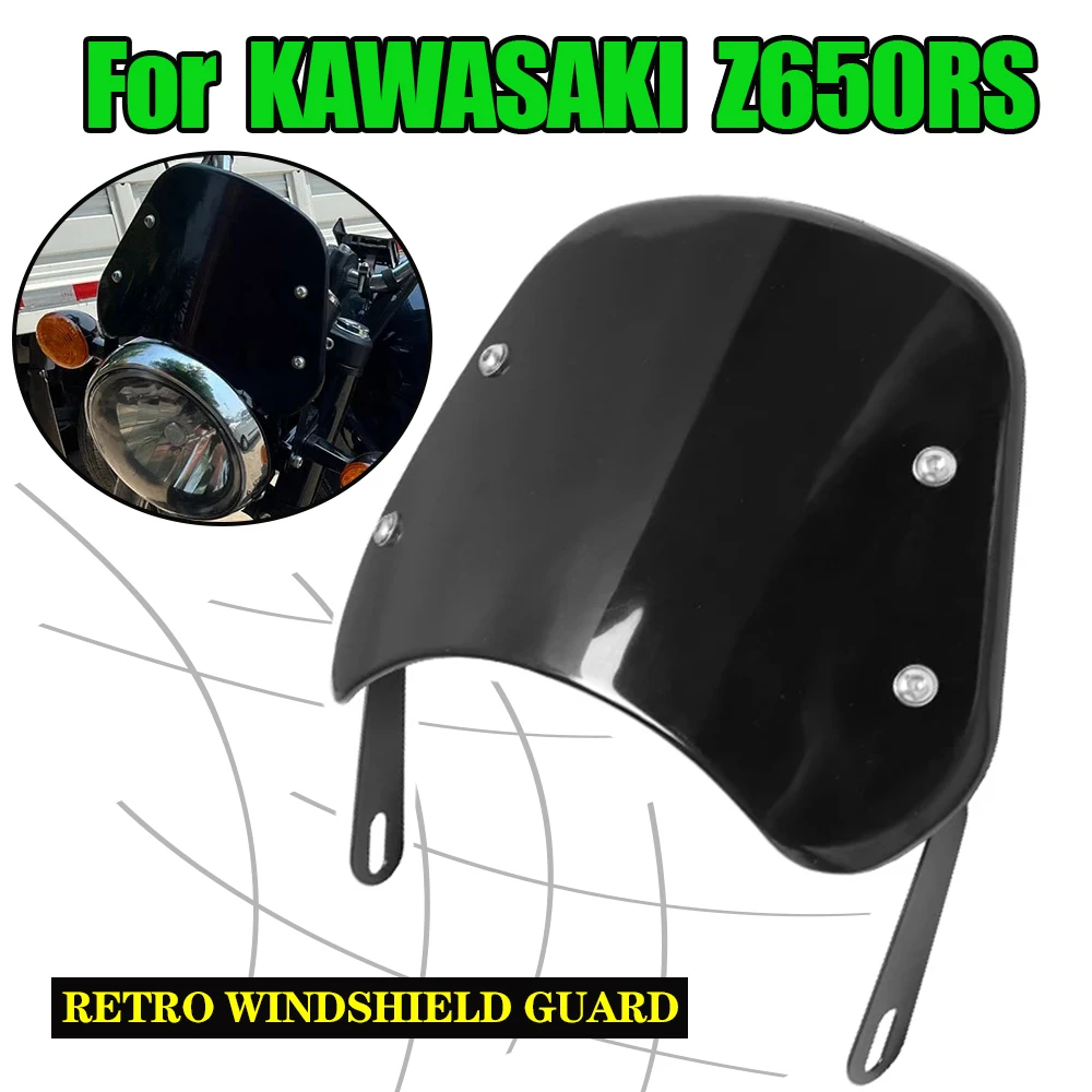 For KAWASAKI Z650RS Z650 Z 650 RS Z 650RS Motorcycle Retro Windscreen Windshield Wind Screen Deflector Cover Guard Accessories