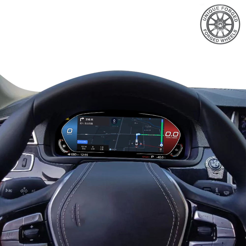 

Foforfor LCD Dashboard for 5series GT F07 F10-11 2009-2016 Odometer Auto Parts Virtual Digital Cluster Cockpit with Carplay