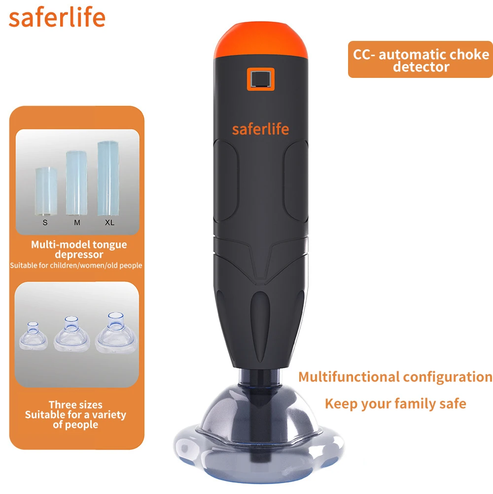 Automatic anti-choking device, anti-suffocation first aid and self-rescue Heimlich negative pressure aspirator