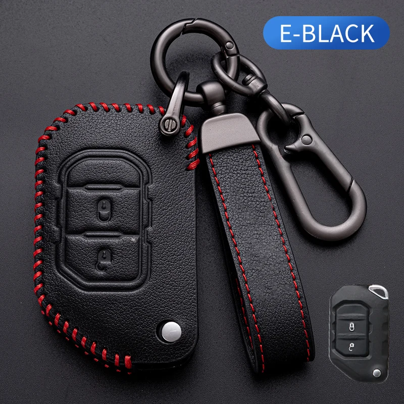 

2 4 Buttons Remote Car Key Case Cover for Jeep Wrangler JL JK JLU XD 2018-2022 Shell Fob Protector Holder Keychain Accessories