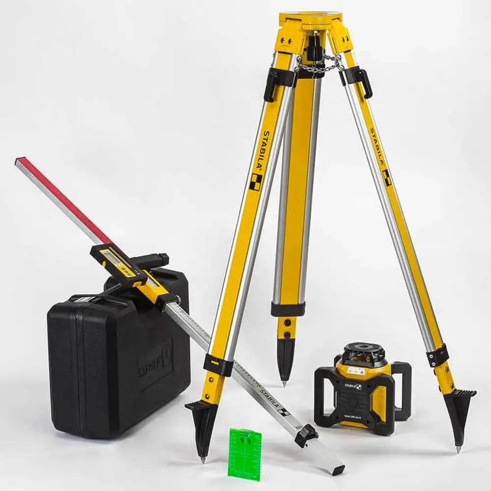 Stabila Lar 160 G Green Rotation Self-Leveling Laser Set With Tripod & Grade Rod