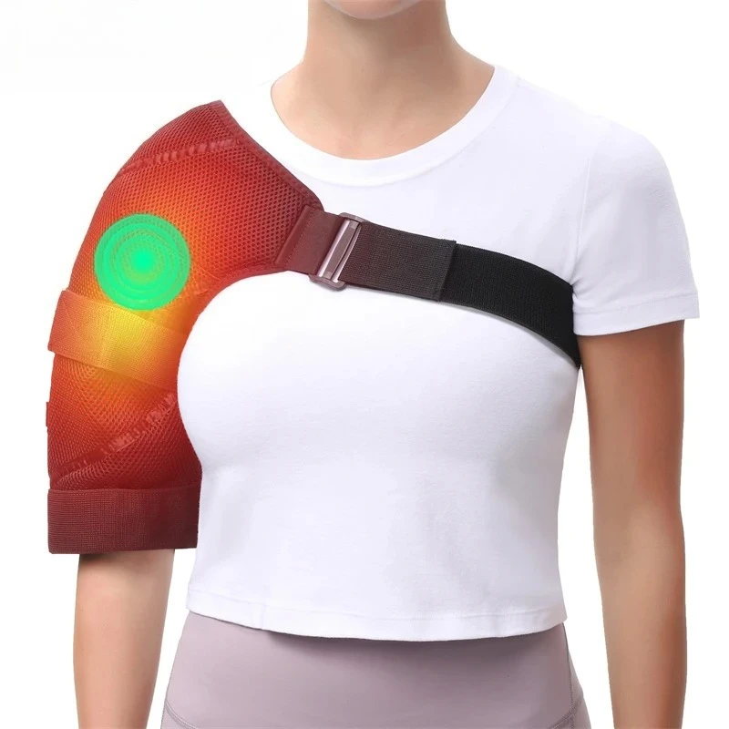 Electric Heated Shoulder Pad Shoulder Wrap Relieve Fatigue Joint Comfort Wellness Protector Home Relax 3 Modes Vibration Massage