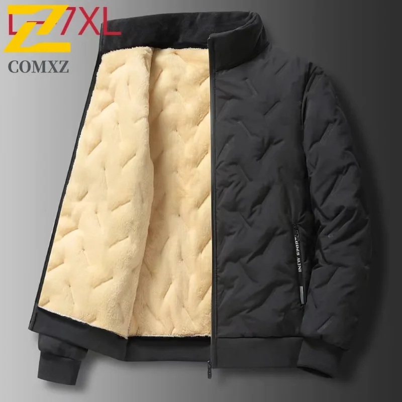 

COMXZ Men Winter Jacket Trendy Snow Activity Windproof Feature Ski Trip Cotton Padded Jacket Street High Quality Winter Padding