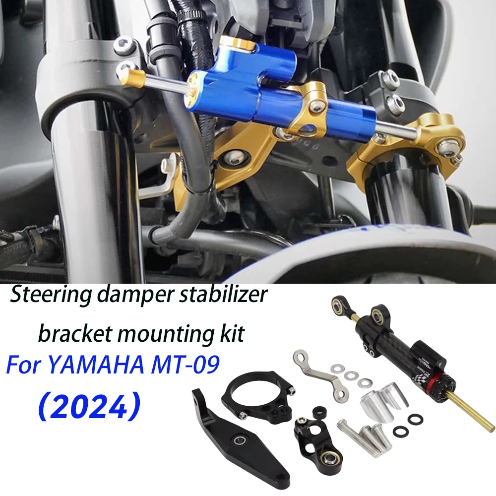 

MT-09 2024 New Motorcycle Accessories Adjustable Steering Damper Stabilizer Fit For YAMAHA mt-09 MT-09 MT09 2021-2024