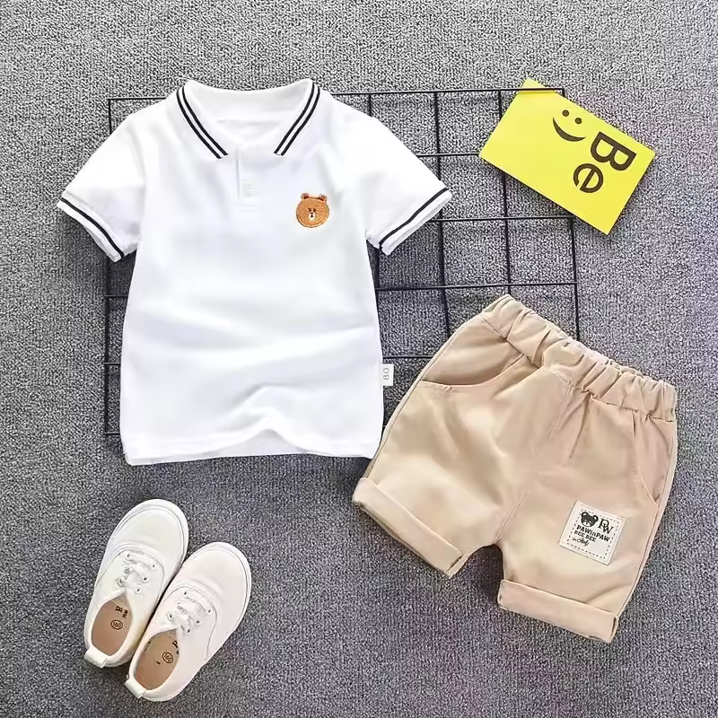 Children Clothing mother Kids Clothes Children's Sets Boys T-shirt Shorts Summer Cotton Short sleeve fashion Suit2PCS - Image 10