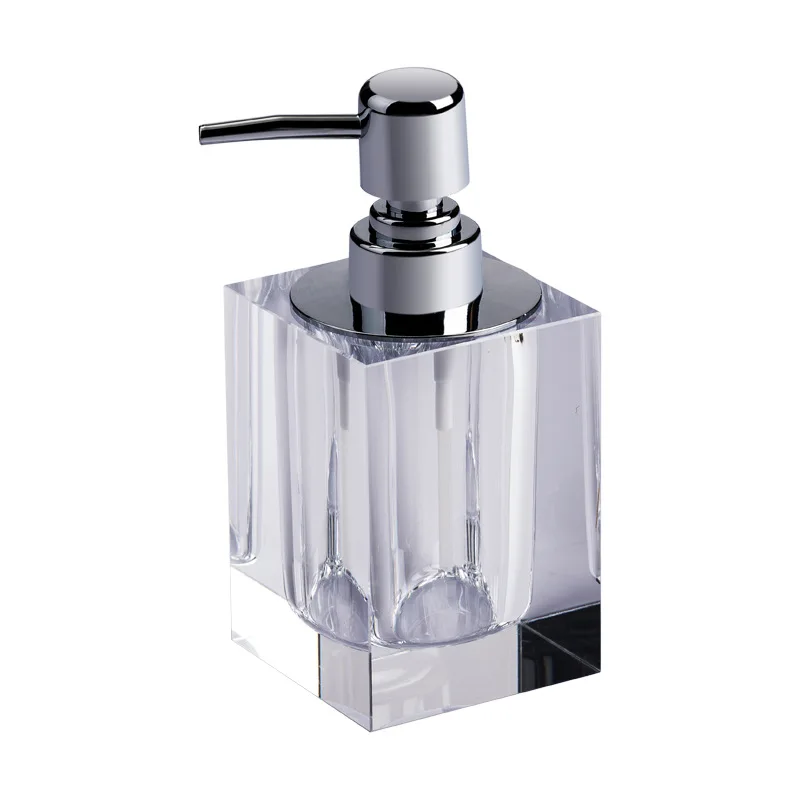 Crystal Glass Sub-bottling Hotel Soap Dispenser Shower Gel Shampoo Bottle Creative Hand Sanitizer Bottle Bathroom Supplies