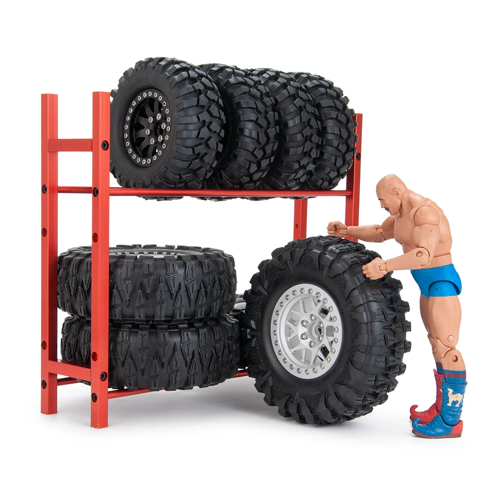 YEAHRUN 1.0 1.9 2.2 Inch Wheel Rim Tire Storage Rack for 1/10 1/18 1/24 RC Crawler Car Axial SCX10 SCX24 TRX4M TRX6 TRX4 D90