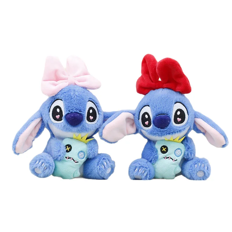 Porte-clés en peluche avec nœud papillon, poupée de Couple, sac à dos, pendentif de décoration, jouet pour enfants, poupée à pince, cadeau d'anniversaire, 2025