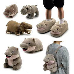 Moo Deng Plush Toys Cute Soft Stuffed Cushion Cartoon Hippopotamus Pillow Home Decor Dolls For Kid Girl Birthday Christmas Gift