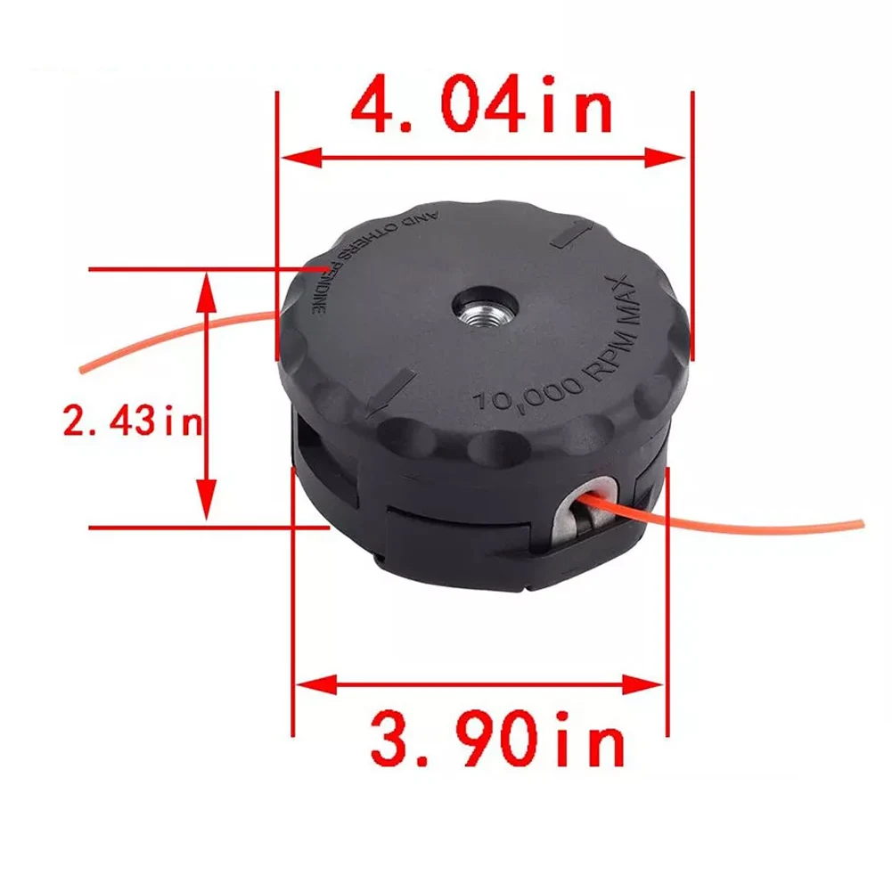 Testina per decespugliatore ad alte prestazioni per SRM-225, SRM-230, SRM-210 M10 X 1,25 Testina di ricambio per tosaerba da giardino