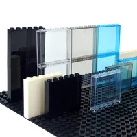 10Pcs DIY Glass Transparent 59347 59350 Bricks Panel Door Window Frame Wall 1x6x5 1x2x3 City Thick Building Block House Toys