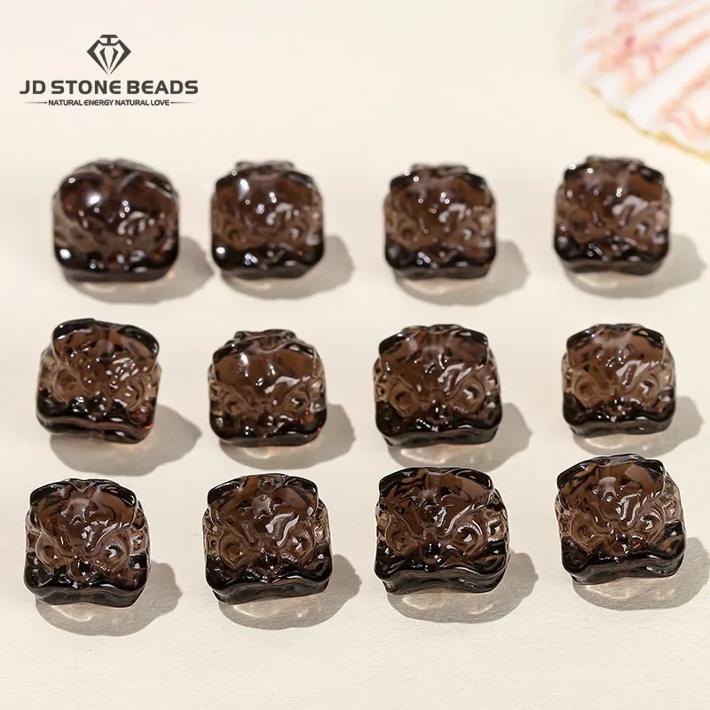 

1 шт. натуральный ледяной обсидиан, голова льва, фотоэлемент с отверстием для изготовления ювелирных изделий своими руками, ожерелье, браслет, серьги, аксессуары, фурнитура