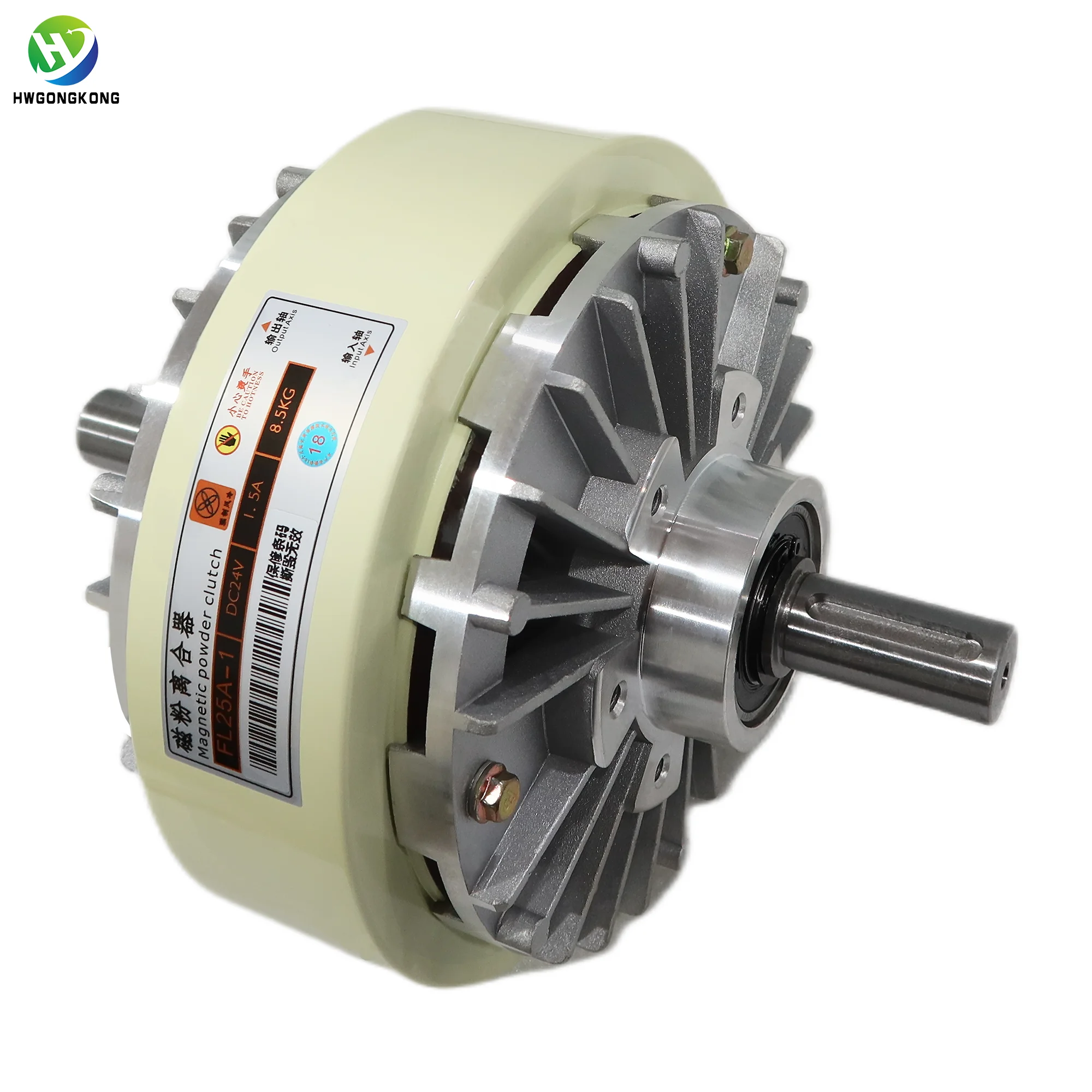 قابض مسحوق مغناطيسي ميكانيكي 24 فولت، 1.5 كجم، مطبعة بمحور مزدوج، قابض مسحوق مغناطيسي