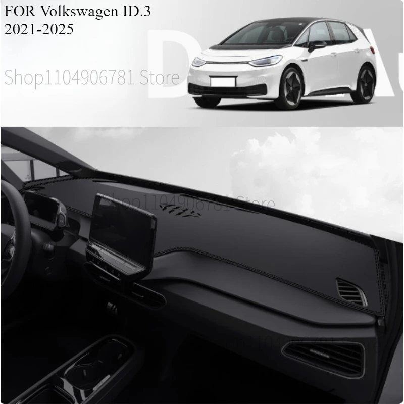 FOR Volkswagen ID.3 2021-2025 Car Dash Mat Dashmat Dashboard Mat Cover Sun Shade Dash Board Cover Carpet  Accessories view 3