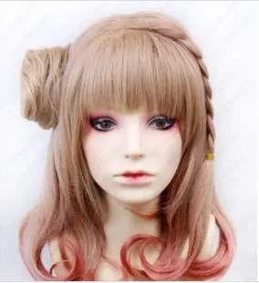 Amnesia Heroine Trançado Cosplay Costume Wig, Marrom, Frete Grátis